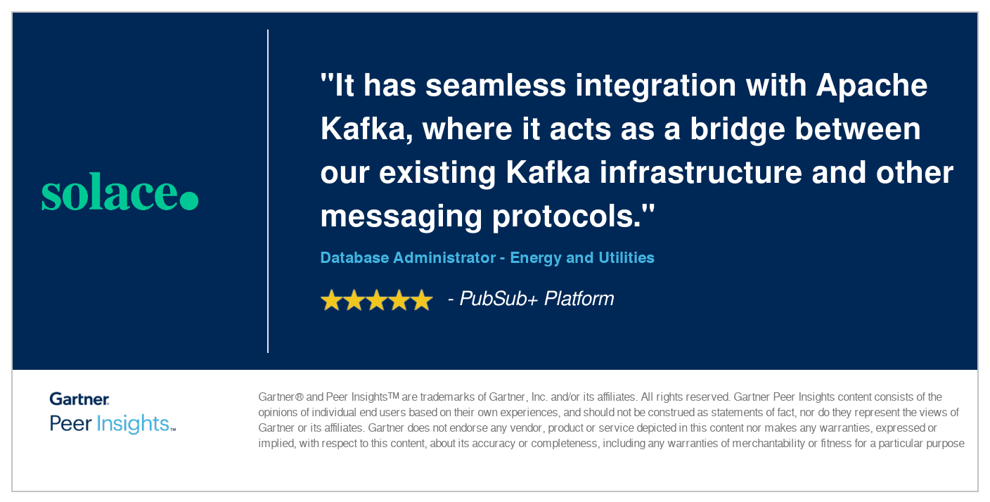 Gartner Per Insight: Energy and Utilities - PubSub+ Platform